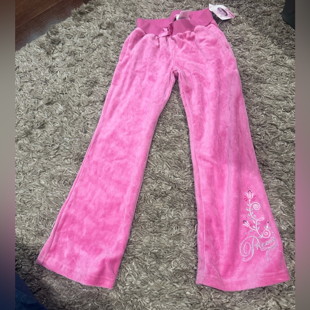 NWT Disney princess velour pants size 6x